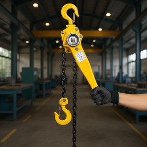 Paranco a catena manuale da 3 tonnellate con catena da 20 piedi, in metallo giallo, per sollevamento in magazzino - Product Image 2