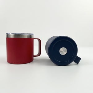 Wholesale 12/14oz Custom Insulated Coffee Mug 304 Stainless Steel <b>Double</b> <b>Wall</b> Thermos Travel Vacuum Tumbler Handle Customized - Product Image 3