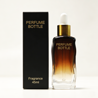 Bouteille d'huile essentielle en verre artistique à étiquette privée - Peinture personnalisée sur forme unique