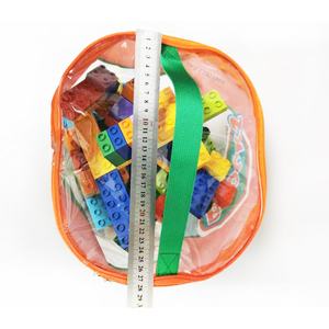 Plastic <span class=keywords><strong>pvc</strong></span> gestikt pipping kids speelgoed blokken verpakking opbergtas - Product Image 5