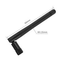 Antenne de communication verticale omnidirectionnelle 3dBi pour routeur sans fil WiFi, petite et pliable, 2,4 GHz et 5 GHz, type « canard en caoutchouc » pour extérieur