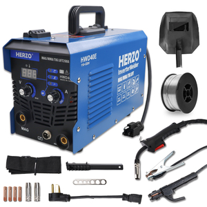 Machine à <span class=keywords><strong>souder</strong></span> HERZO 65V Mig Mma, portable, 8,2 kW, sans fil, électrique, manuelle, professionnelle - Product Image 1