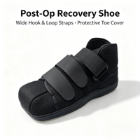 Chaussure post-opératoire à bout fermé CE ISO, protège les orteils des blessures et des infections, espace supplémentaire pour pied blessé, correction de hallux valgus, ODM OEM