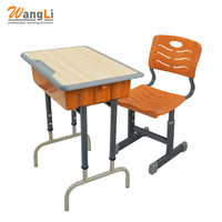 Ensemble bureau et chaise pour étudiant, mobilier familial, chaise d'étude écologique pour adulte avec dossier en maille respirante et design ergonomique