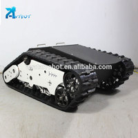 Châssis de robot électrique tout-terrain à chenilles, mini robot à chenilles, plateforme robotique AVT-10T