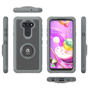 Custodia antiurto 2 in 1 in TPU e PC per <span class=keywords><strong>cellulare</strong></span> Samsung A11/A51 5G/A01/A21/Note 20 con anello di supporto - Product Image 5