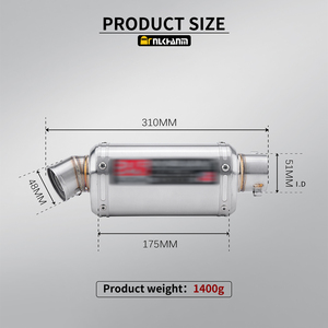 Silenciador de <span class=keywords><strong>Escape</strong></span> Universal para Motocicleta de 51 mm, Yoshimura 175Long <span class=keywords><strong>Escape</strong></span>, Fibra de Carbono, Er6n Sv650 R1 Cb650f Cb1000r Cbr250r F850 <span class=keywords><strong>Z900</strong></span> - Product Image 2