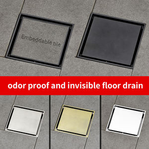 Desagüe <span class=keywords><strong>de</strong></span> Piso para Baño Moderno, <span class=keywords><strong>de</strong></span> Latón Cromado, Cuadrado, Fácil Instalación, Alta Calidad, <span class=keywords><strong>Precio</strong></span> <span class=keywords><strong>de</strong></span> Fábrica - Product Image 5