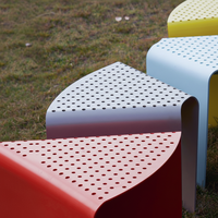 Ensembles de tables et chaises de jardin en métal, style moderne, portables, adaptés aux cafés, salons de thé, jardins, cours, plages