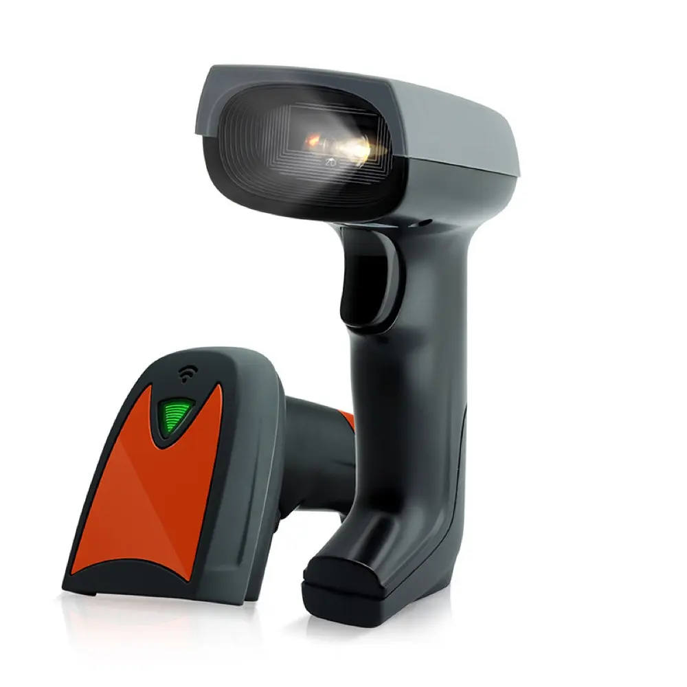 Produttore Wireless portatile portatile industriale programmabile 1D 2D macchina di scansione senza fili codice a barre Qr Code Scanner