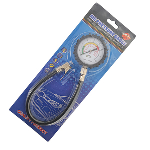 Manomètre de pression des pneus à double échelle haute précision, facile à lire avec raccord rapide - Product Image 2