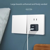 Interrupteur mural PC 10A blanc brillant sans bordure, 1 poste, simple commande, avec indicateur de position, vente en gros