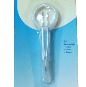 مزيل القراد للحيوانات الأليفة مع مكبر بلاستيكي ، ملاقط مكبرة - Product Image 3