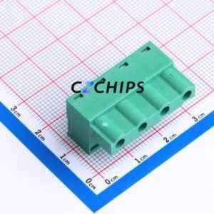KH-ZBK300R-4P-7.62G Plug-in Terminal Block Through hole Component (THT),P=7.62mm Connector 7.62mm Green 4P 1 - Product Image 2
