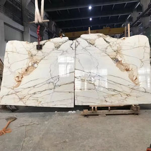 Dalles de marbre de luxe Calacatta Paonazzo Gold, dalles de marbre Calcutta Magma Gold, marbre brésilien poli pour projets hôteliers - Product Image 2