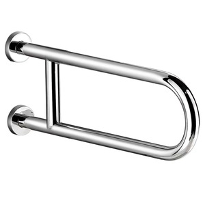 Barres d'appui pour toilettes en acier inoxydable, pliables, montées au mur, pour personnes âgées et handicapées - Product Image 1
