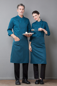 Button Short Sleeve Polyester/Cotton Canvas <b>Chef</b> Coat Hotel Restaurant Kitchen Professional Uniform <b>Top</b> - Product Image 4