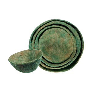 厂家直销高品质透气悬挂式绿椰壳花篮 - Product Image 2