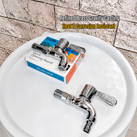 Robinet de lavage OUDU moderne à poignée unique en cuivre, avec robinet d'arrêt mécanique et bec col de cygne, mitigeur eau froide/chaude pour usage commercial