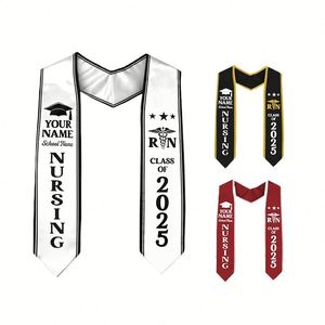 Ensemble de Stoles de Remise de Diplôme Personnalisées pour la Promotion 2025 - Écharpe et Accessoires de Robe de Cérémonie Personnalisés pour le Remise des Diplômes - Product Image 1