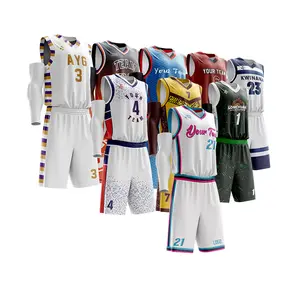High Quality Sublimation Custom Basketball Jersey For Kids