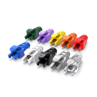 Protège-câbles RJ45 Cat5e Cat6 Ethernet colorés avec décompression de tension pour connecteurs de câbles réseau