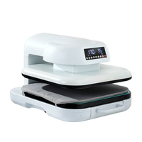 Machines de presse à chaud entièrement automatiques 15x15 pour vêtements et t-shirts, faciles à utiliser