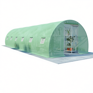 Invernadero de Jardín de 290.6 Pies Cuadrados, Tela de Malla de PE Verde, Estructura de Acero Galvanizado, Fácil de Montar, para Uso en Exteriores - Product Image 1