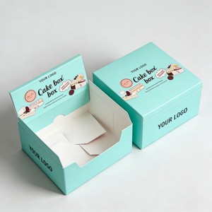 Vente directe usine – Boîtes de présentation alimentaires pour pâtisseries, en <span class=keywords><strong>carton</strong></span> blanc premium, pour pain, biscuits et gâteaux, idéales pour l'exposition - Product Image 4