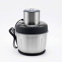 Nouvelle conception personnalisée, hachoir à viande à 2 bacs de 2,5 L avec bol en acier inoxydable et protection contre la surchauffe pour usage commercial et domestique