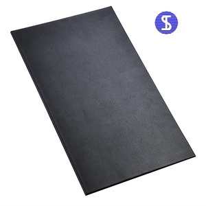Eine seiten LED menü karte für A4 einsatz mit eine Manuelle on off schalter standard produkt in schwarz <span class=keywords><strong>plain</strong></span> PU keine logo - Product Image 3