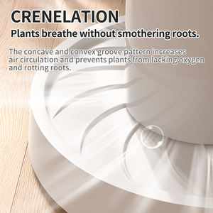 Plateau <span class=keywords><strong>de</strong></span> plante moderne en ABS résistant aux intempéries et étanche <span class=keywords><strong>pour</strong></span> jardin, <span class=keywords><strong>soucoupe</strong></span> <span class=keywords><strong>de</strong></span> <span class=keywords><strong>pot</strong></span> <span class=keywords><strong>de</strong></span> <span class=keywords><strong>fleurs</strong></span> peu encombrante avec <span class=keywords><strong>roulettes</strong></span> invisibles - Product Image 3