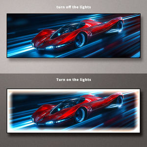Moderna Lámpara de Pared LED de Alta Calidad con Diseño de Auto Deportivo, Decoración Iluminada para <span class=keywords><strong>Pub</strong></span>/Sala de Juegos, Ambiente Deportivo - Product Image 4