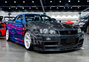 NSM Style Carbon Front stoßstange für Nissan Skyline R34 GTT/GTR Autoteile - Product Image 4