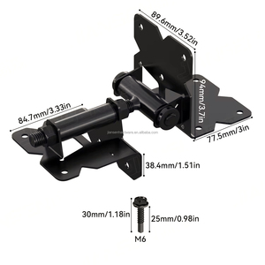 Bisagra para Puerta de Acero Inoxidable SS304 LA-JL2063-SS, Acabado Negro, Stock en Almacén de EE. UU., Envío Rápido, Sin Aduanas - Product Image 3