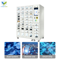 Máquina Expendedora VFresh Locker de Acero Inoxidable con Pantalla Táctil, Múltiples Opciones de Pago y Capacidad para 45 Artículos