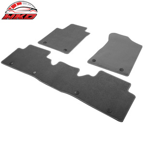 Tapis de sol pour Nissan Armada QX80 17-23 antidérapants avant arrière en velours 3 pièces - Gris - Product Image 2