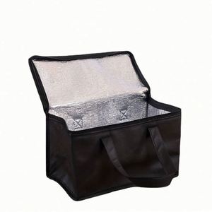 Bolsa Térmica Aislante Personalizada OEM con Panel Solar Reutilizable de Lámina de Aluminio No Tejida para Entrega de Alimentos con Logotipo - Product Image 1