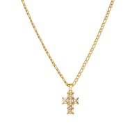 Collier pour femme avec pendentif croix carré brillant et chaîne NK, en zircon, accessoires tendance et avant-gardistes, vente en gros TGXL14797