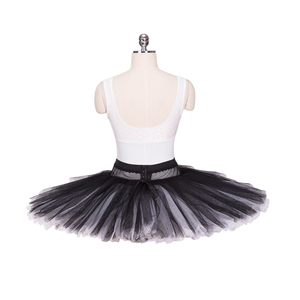 Tutú de Ballet para Competencia, Modelo Solodance, con Campanas Colgantes <span class=keywords><strong>Naranja</strong></span> Canaria, Estilo YAGP Raymonda Pancake - Product Image 6