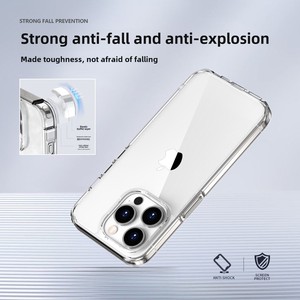 Luxury Transparent TPU PC Clear Scratch-Resistant Phone Case for <strong>iPhone</strong> 17 16 15 14 13 <strong>12</strong> Pro Max Shockproof Phone Cover - Product Image 3
