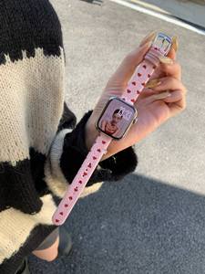 Correa de tela con diseño de estrella y corazón para Iwatch 10 9 8 7ultra, pulsera de repuesto para Apple Watch de 42 mm y 46 mm, correa para reloj inteligente. - Product Image 6