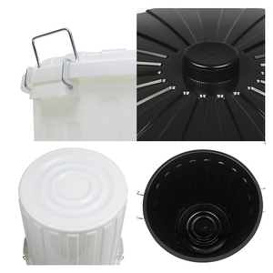 Cubo de basura de hotel para interiores duradero Cubo de basura de plástico cuadrado de gran tamaño con estructura superior abierta para restaurantes - Product Image 6
