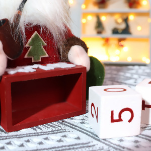 Bestwish Retro-Style <b>Christmas</b> Old Man Snowman Sitting Doll Hot-Selling Window Display <b>Christmas</b> Calendar <b>Christmas</b> Figurine Toy - Product Image 3