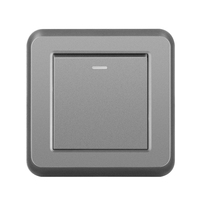 Interruptor de Pared de 3 Vías y 1 Grupo, Estándar Europeo, con Panel de PC, para Uso Industrial y Hospitalario, Habilitado para SDK, con Certificación CE y CCC, Resistente a Manipulaciones