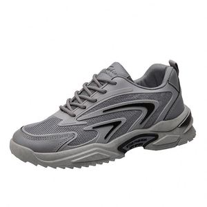 Baskets respirantes antidérapantes pour hommes, chaussures de sport décontractées en maille pour la course, baskets plates décontractées à empeigne en maille pour hommes - Product Image 6