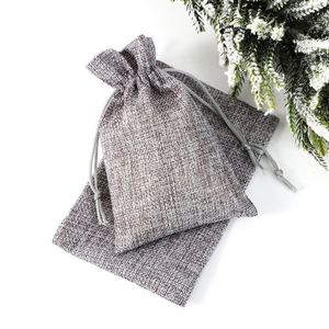 Sac d'emballage en lin recyclable avec cordon de serrage et poche à rabat pour pantalons, bijoux, cosmétiques, cadeaux, stockage et marquage - Vente en gros fabricant - Product Image 6