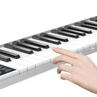 Piano de teclado musical pz61, instrumento musical de piano para crianças com 61 teclas