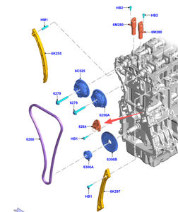Tensor de Cadena de Distribución del Sistema de Motor Automotriz al por Mayor GB5E6K254AA GB5Z6K254A 1347669 para Ford - Product Image 4