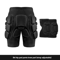 Short de protection segmenté pour les hanches, genoux, coudes et poignets, avec sangle réglable, en EVA, pour la sécurité sportive, le ski, le snowboard et le patinage